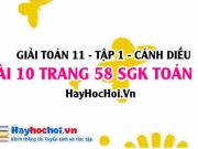 Giải bài 11 trang 58 Toán 11 tập 1 SGK Cánh Diều: Tính số đo...
